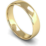 Argos Wedfit 9ct Yellow Gold Slight Court Wedding Band Ring 5mm- Buy online at McGrocer
