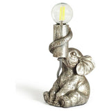 Argos Home Nelly elephant table lamp silver (British brand)