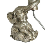 Argos Home Nelly elephant table lamp silver (British brand)