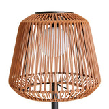 Habitat Solar Rattan Floor Lamp outdoor lighting, imported from the UK