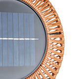 Habitat Solar Rattan Floor Lamp outdoor lighting, imported from the UK
