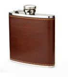 Aspinal of London Classic Leather Hip Flask 5oz - British product