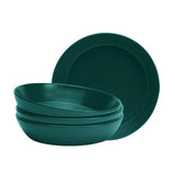 Argos Home Geo stoneware pasta bowls set of 4 teal - British product