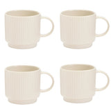 Argos Home stoneware mugs set of 4 cream, UK version