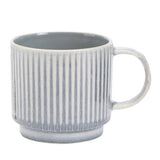 Argos Home stoneware mugs set of 4 ribbed grey 380ml (British brand)