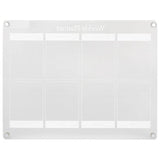 Magnetic acrylic weekly planner for fridge - British product