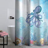 Catherine Lansfield octopus shower curtain 180x180cm, UK version