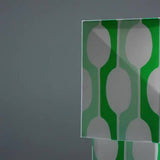 Habitat x Scion large Billow table lamp green faux linen, UK version