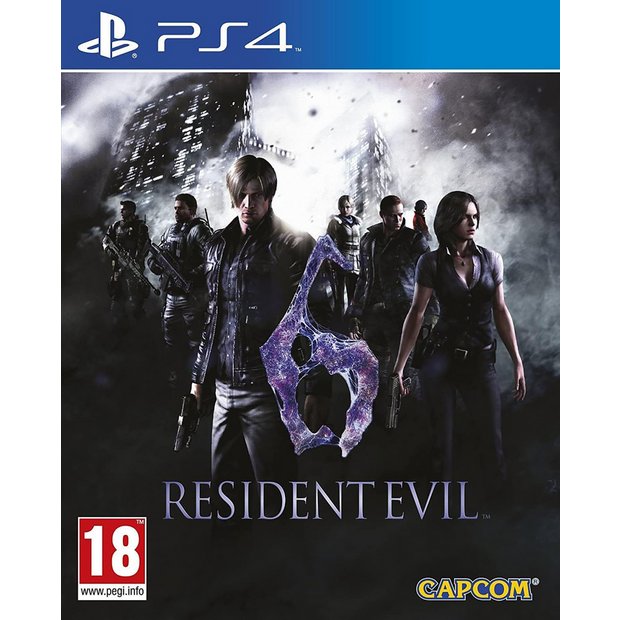 Resident Evil 6 PS4 survival horror game disc, UK version (British brand)
