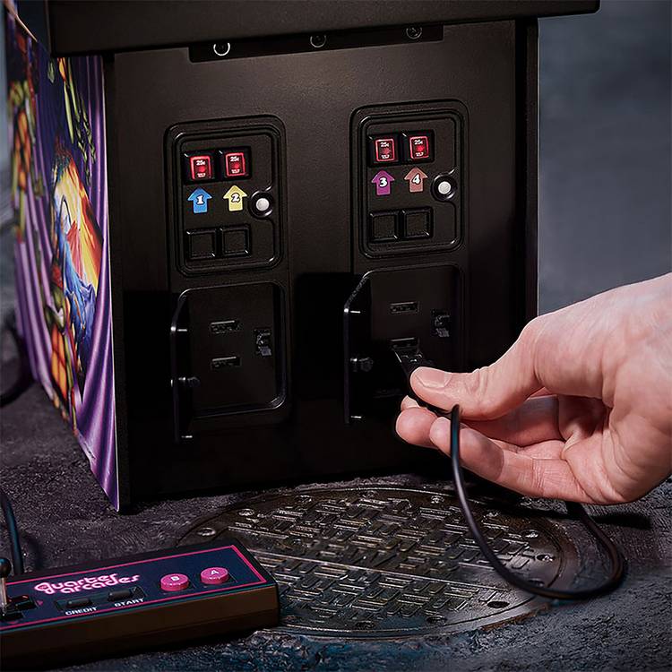 TMNT Turtles in Time quarter-scale arcade machine - British product