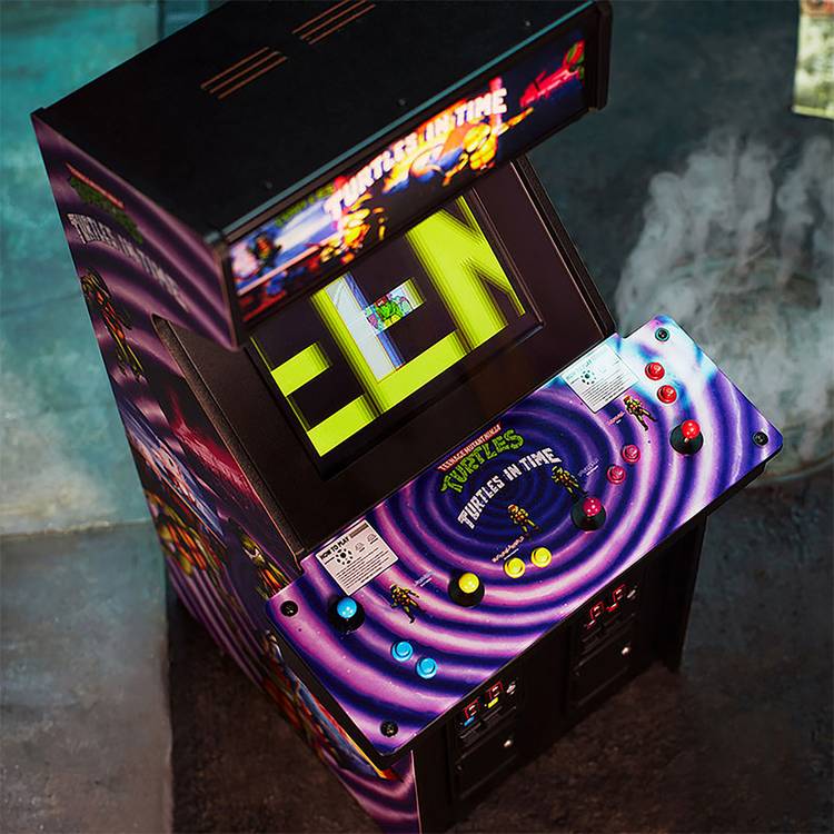 TMNT Turtles in Time quarter-scale arcade machine - British product