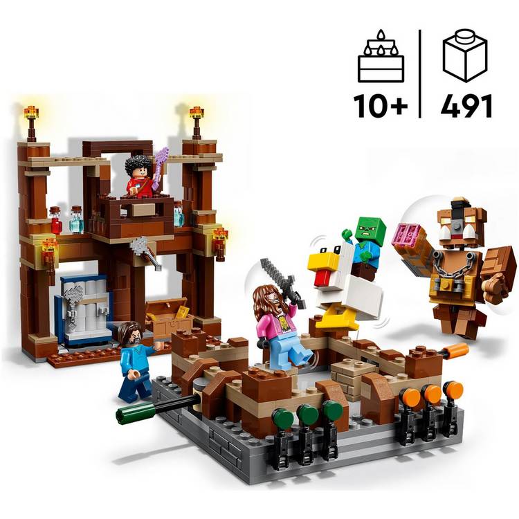 LEGO Minecraft Woodland Mansion Fighting Ring toy set, UK version