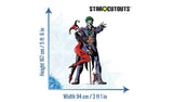 Star Cutouts life-size Harley Quinn and Joker cardboard cutout (British brand)