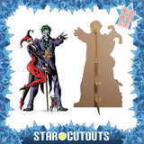 Star Cutouts life-size Harley Quinn and Joker cardboard cutout (British brand)