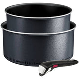 Argos Tefal So Light 3 Piece Aluminium Saucepan Set - Black- Buy online at McGrocer