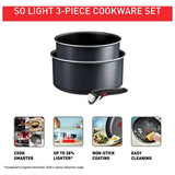 Tefal So Light aluminium saucepan set 3 piece, imported from the UK