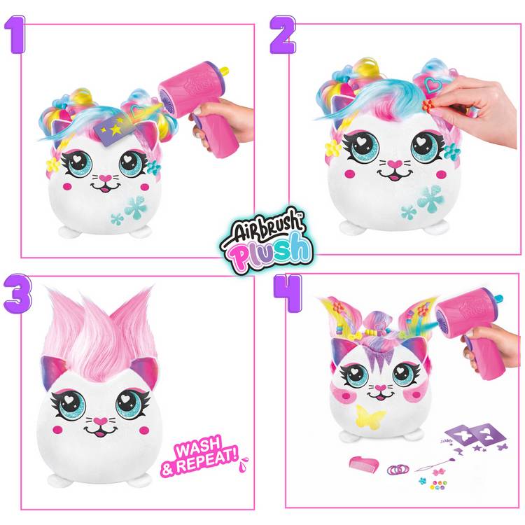 Plush toy Airbrush Plush Hairrific Squish Pal, UK version