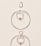 Spinelli Kilcollin Echo hoop earrings sterling silver gold, imported from the UK