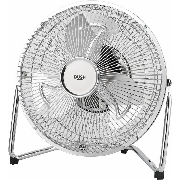 Bush 9 inch chrome desk fan, imported from the UK
