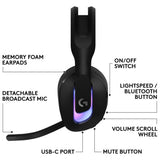 Logitech G522 wireless gaming headset black (British brand)