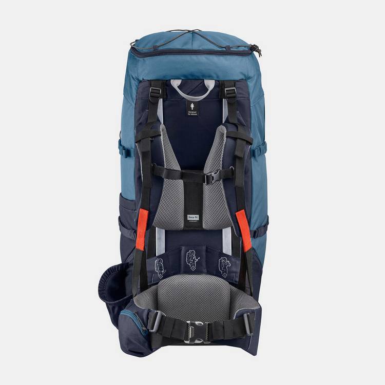Decathlon Women's Trekking Backpack Mt100 Blue 60L - British product