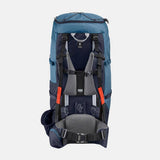 Decathlon Women's Trekking Backpack Mt100 Blue 60L - British product