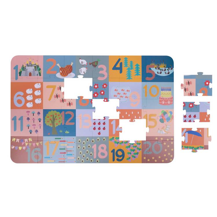 Chad Valley numbers floor puzzle 30 piece (British brand)