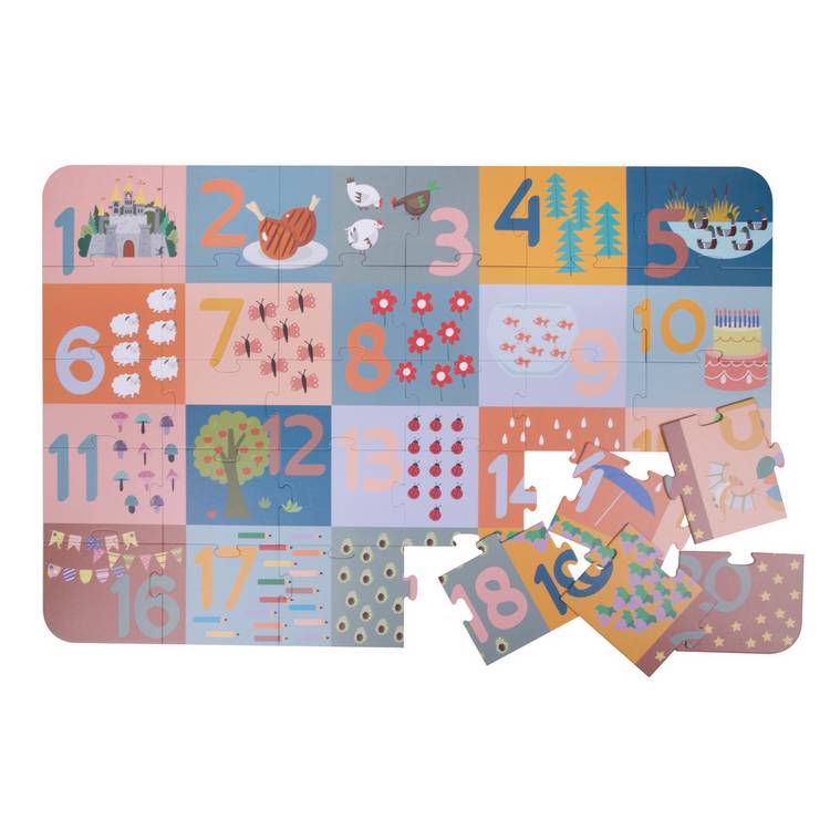 Chad Valley numbers floor puzzle 30 piece (British brand)