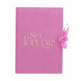 Wicked pink A5 casebound notebook, UK version