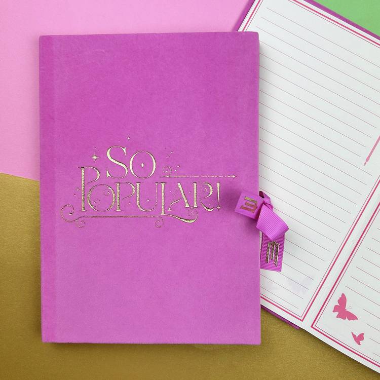 Wicked pink A5 casebound notebook, UK version