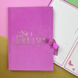 Wicked pink A5 casebound notebook, UK version