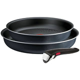 Argos Tefal So Light 3 Piece Aluminium Frying Pan Set - Black- Buy online at McGrocer