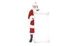 Star Cutouts life-size Santa cardboard cutout with blank sign (British brand)