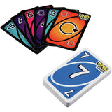 Uno Flip card game with light and dark sides, UK version
