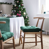 Argos Habitat Cotton Pack of 2 Seat Cushions Green L40 W40cm- Buy online at McGrocer