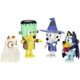 Bluey character figures Halloween party 4 pack, UK version