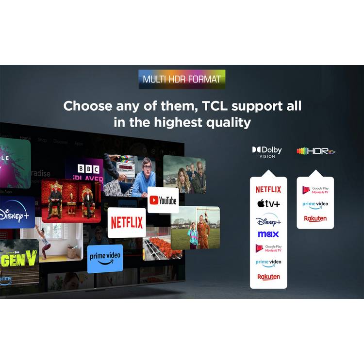 TCL Smart TV 4K UHD HDR 50-inch - British product