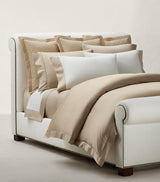 Harrods Ralph Lauren Home Organic Cotton Sateen Quilted Pillowcase 65cm x 65cm- Buy online at McGrocer