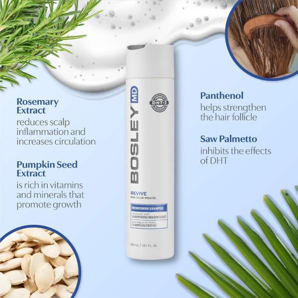 BosleyMD BOSRevive Non Color Treated Shampoo 10.1oz - British product