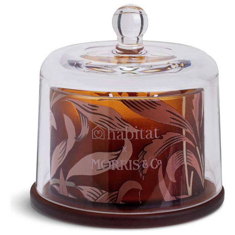 Habitat and Morris & Co large candle oak and fallen acorn (British brand)