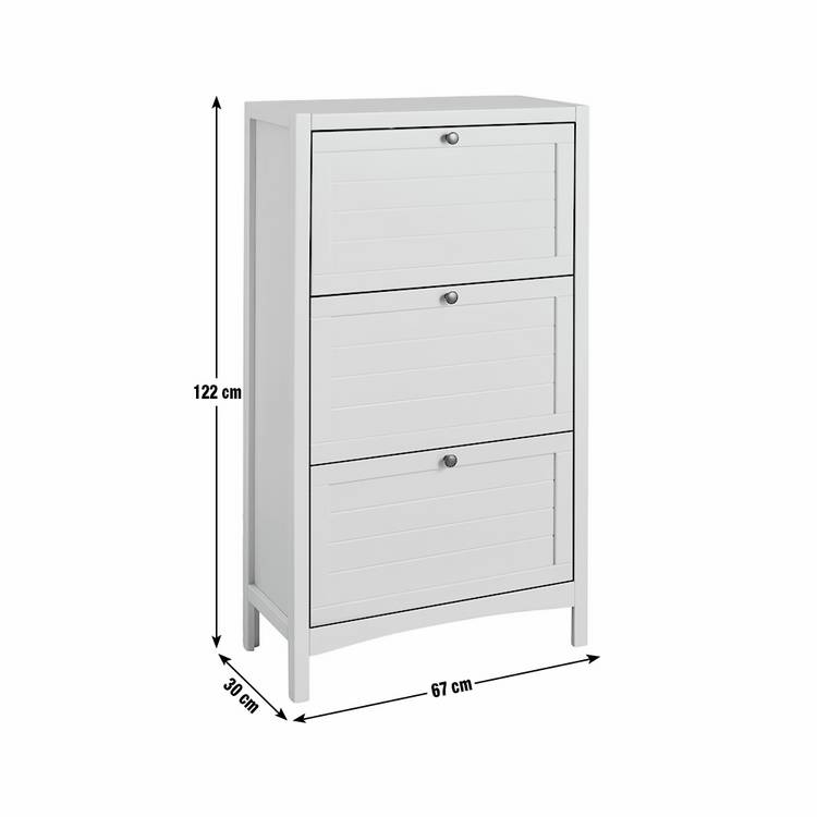 Habitat Bournemouth shoe storage cabinet in grey, UK version