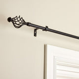 Argos Home black extendable curtain pole 120-210cm, imported from the UK