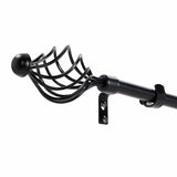 Argos Home black extendable curtain pole 120-210cm, imported from the UK