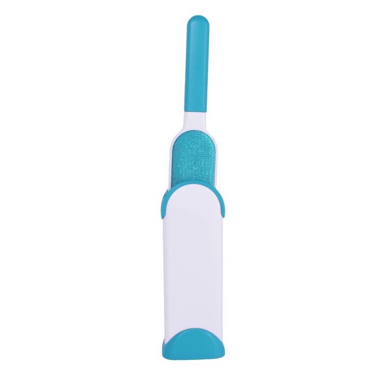 Pet fur remover double-sided brush with self-cleaning base, imported from the UK