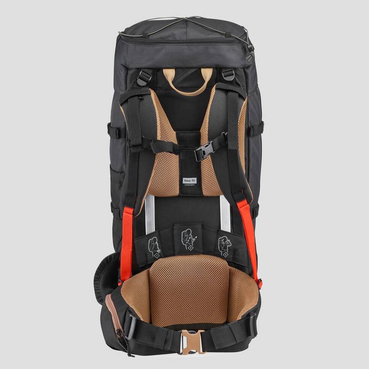 Decathlon men's trekking backpack black 50L (British brand)