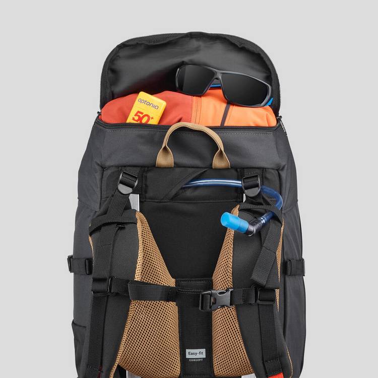 Decathlon men's trekking backpack black 50L (British brand)