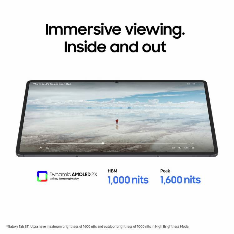 Samsung Galaxy Tab S11 Ultra tablet 14.6in 256GB, imported from the UK