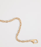 Suzanne Kalan rose gold diamond block chain bracelet - British product