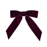 Argos Home burgundy velvet bows pack of 6 (British brand)