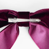 Argos Home burgundy velvet bows pack of 6 (British brand)